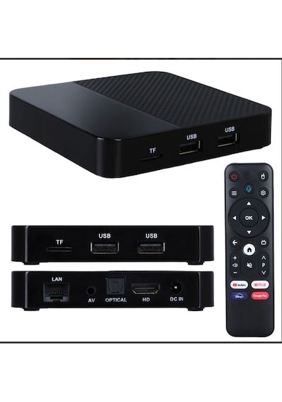 4 Gb Ram 64 Gm Rom 2.4g+5g Ses Komutlu Bt Kumandalı Android Box Android 12