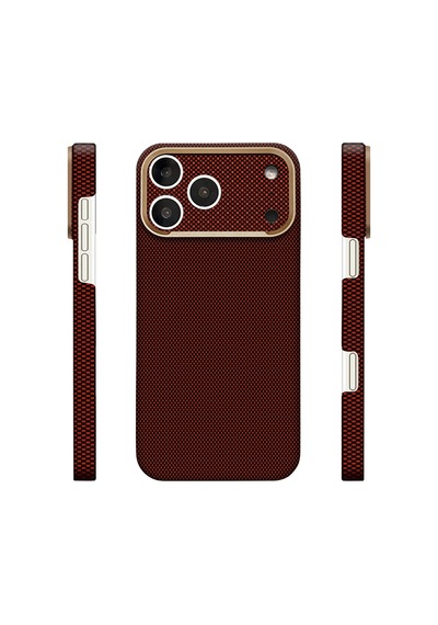 Nihcase Apple iPhone Uyumlu 17 Pro Kılıf M-safe Şarj Özellikli Paris Zerre Sert Pc Kapak + Ekran Koruyucu