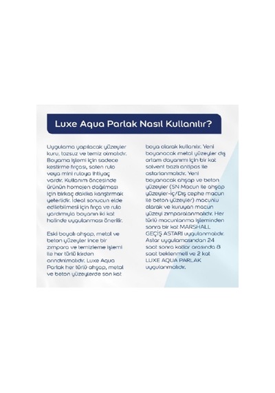 Aqua Luxe Su Bazlı Parlak Akrilik Esaslı Dekoratif Boya - Beyaz 0,75 Lt,kırık İnci