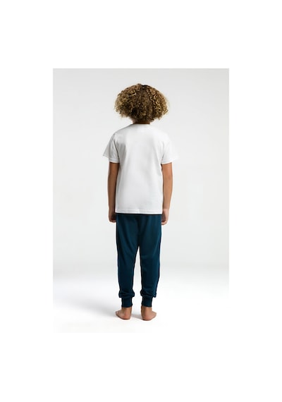 U.S. Polo Assn. Premium Erkek Çocuk Pijama Takımı Beyaz