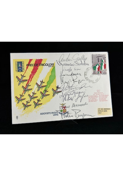 İtalyan Hava Kuvvetleri 1976 Italy - Frecce Tricolori - Limited Islak İmzalı
