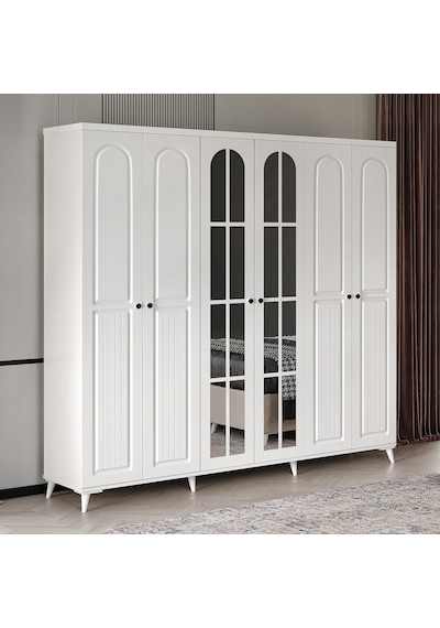 Roma 6 Kapaklı Komple Mdf Yatak Odası Takımı
