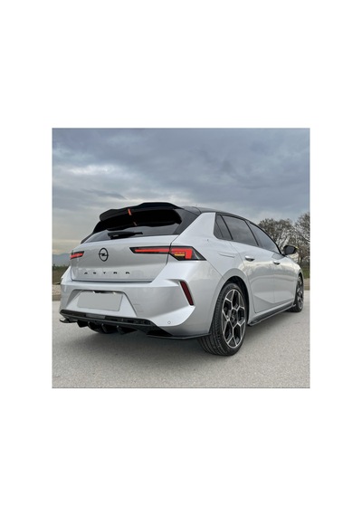 Opel Astra L 2020+ Arka Difüzör Piano Black Abs