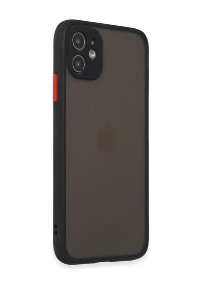 Apple, Uyumlu iPhone 11 Kılıf Montreal Silikon Kapak - Siyah