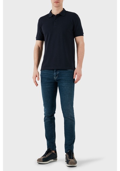 Calvin Klein Erkek Polo Yaka T Shirt K10k114484 Cef Lacivert Lacivert