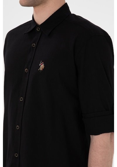 U.s. Polo Assn. Erkek Siyah Gömlek Basic 50297868-vr046 Siyah