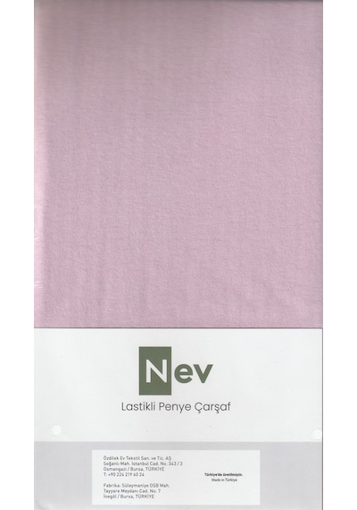 Nev Penye Çarşaf Fitted Açık Pembe 100x200+30