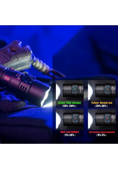 Trustfire T11r Taktik Fener 1800 Lümen Siyah