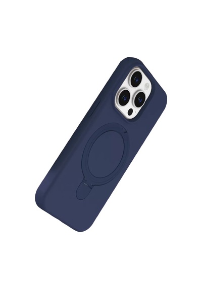 Newface Apple İphone 15 Pro Max Regal Magsafe Standlı Kapak - Lacivert