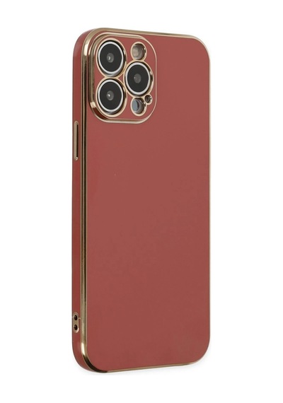 Newface - 605 - iPhone Uyumlu 14 Pro Max Kılıf Volet Silikon - Csmo-tex - - Kırmızı