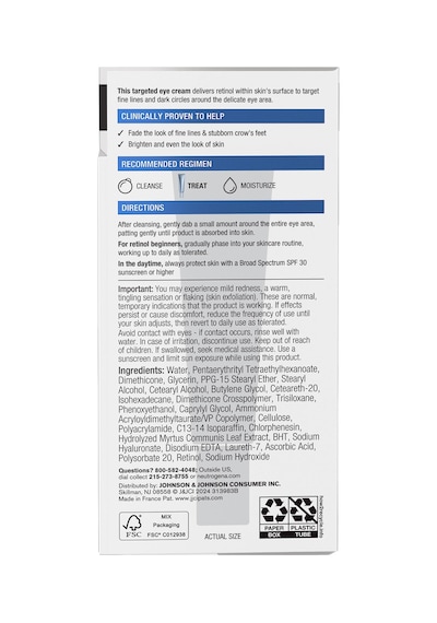 Neutrogena Rapid Wrinkle Repair Retinol Kırışıklık Karşıtı Göz Kremi 14ml