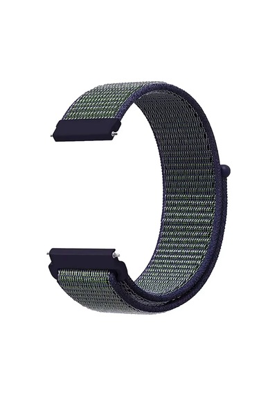 Caseonn Amazfit Bip 5 Unity Kordon Hasır Kumaş Nylon Kayış Lacivert