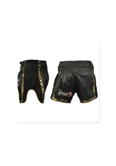 Dragon Mt2019 Federasyon Onaylı Muaythai Şortu Siyah