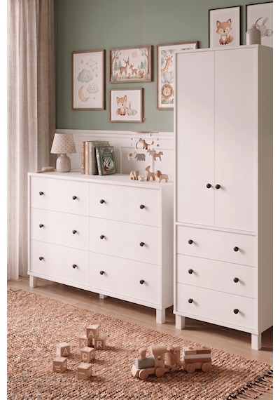 Robin Home Lena Bebek Çocuk Odası Takımı Geniş Şifonyer Ve Gardrop Gardırop Elbise Dolabı Beyaz Robin Home Lena Bebek Çocuk Odası Takımı Geniş Şifonyer Ve Gardrop Gardırop Elbise Dolabı Beyaz