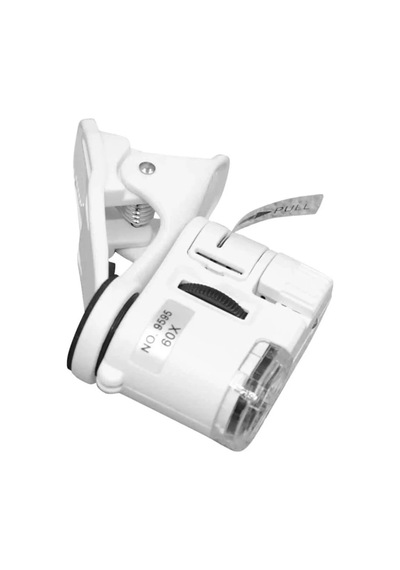 Ers 60x Mini Cep Telefonu Için Mandallı Mikroskop Uv Ledli Büyüteç Model Al2431
