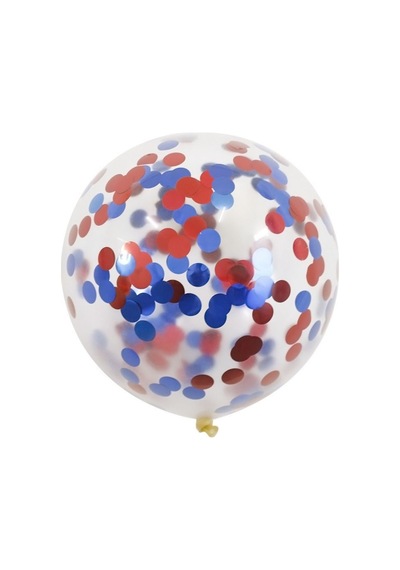 Pazarız Konfetili Balon Pullu Şeffaf Balon Seti 20 Adet Karışık