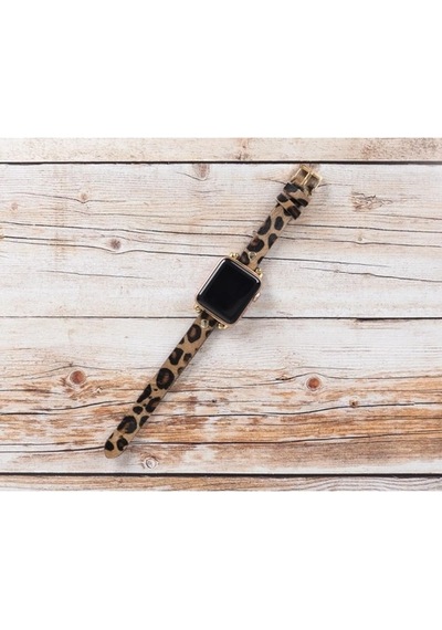 Bouletta Apple Watch Uyumlu Deri Kordon 38-40-41Mm Gt Leo1N Tüylü