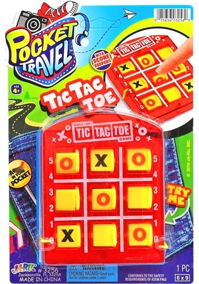 Jaru Pocket Travel 3256 Tic Tac Toe Kartela 1 Adet 4+