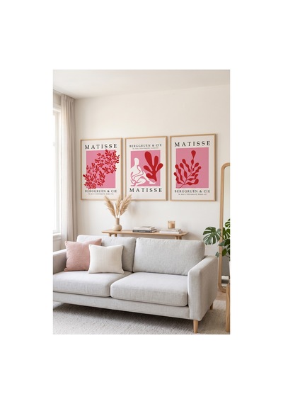 Doğal Ahşap Çerçeveli Pembe Kırmızı Matisse Botanik Soyut Duvar Tablosu Modern Sanat Dekorasyonu Kabartma Görünümlüdür Bej Doğal Ahşap Çerçeveli Pembe Kırmızı Matisse Botanik Soyut Duvar Tablosu Modern Sanat Dekorasyonu Kabartma Görünümlüdür Bej