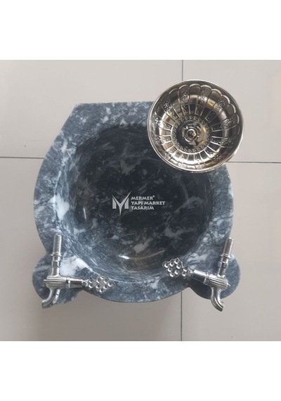Hamam Konsept Set Bursa Siyah Mermer Kurna