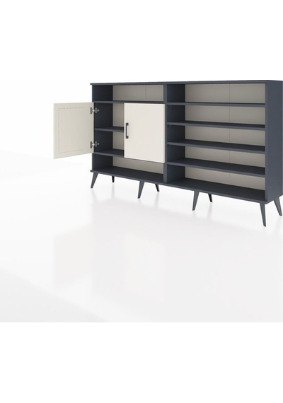 Arges Konsol 7 Raflı 2 Kapaklı 176x30x99 Antrasit-aytaşı/çam Antrasit-aytaşı/çam Arges Konsol 7 Raflı 2 Kapaklı 176x30x99 Antrasit-aytaşı/çam Antrasit-aytaşı/çam
