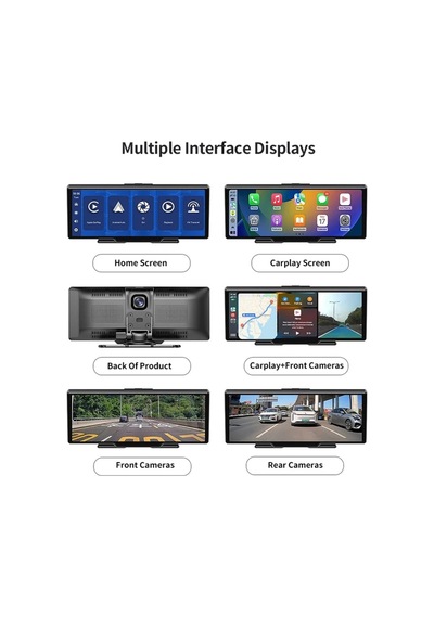 10.26 "ıps Hd Monitör Kablosuz Carplay Android Auto Car Ekran Araç Kamerası Wifi Bluetooth Car Play