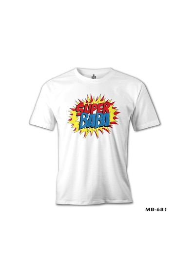 Süper Baba Beyaz Erkek Tshirt