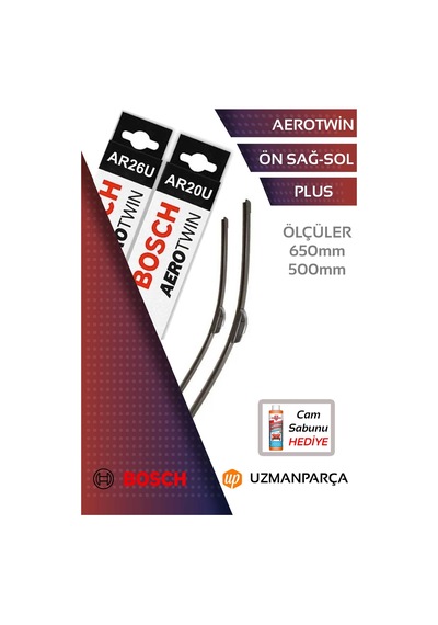 Bosch 3397008539+3397008534 650 Mm + 500 Mm Muz Tipi Aerotwin Ön Silecek Seti