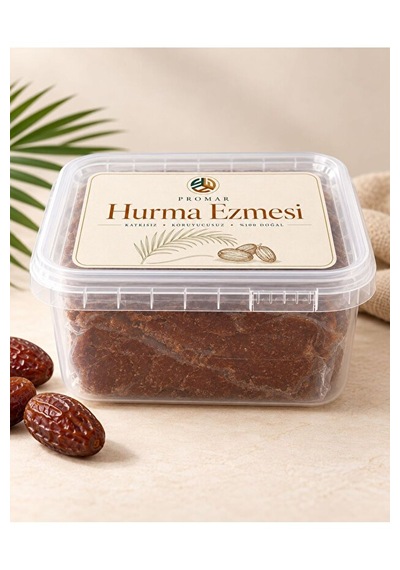 Katkısız Doğal Hurma Ezmesi - %100 Hurma Püresi 1 Kg