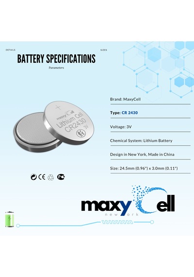 Maxycell 6 Adet 2430 Cr2430 Dl2430 3v Lityum Madeni Para Pilleri
