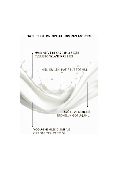 W-lab Cosmetics Nature Glow Spf30+ Hassas Ve Beyaz Ten İçin Bronzlaştırıcı Süt 200 Ml