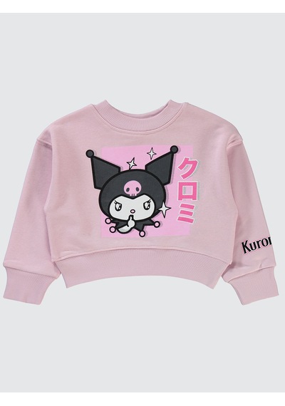 Kuromi Kız Çocuk Sweatshirt 2-5 Yaş Lila