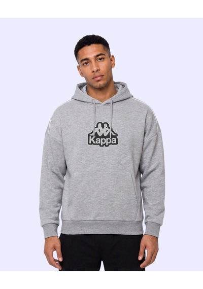 Kappa Logo İrente Tur Erkek Gri Regular Hoodie
