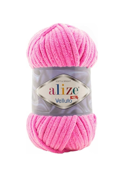Alize Velluto 121 Pembe Kadife El Örgü İpi