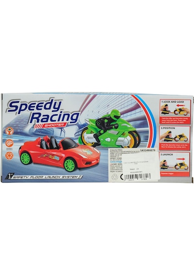 Speedy Racing Fırlatma Kollu Araba Yeşil