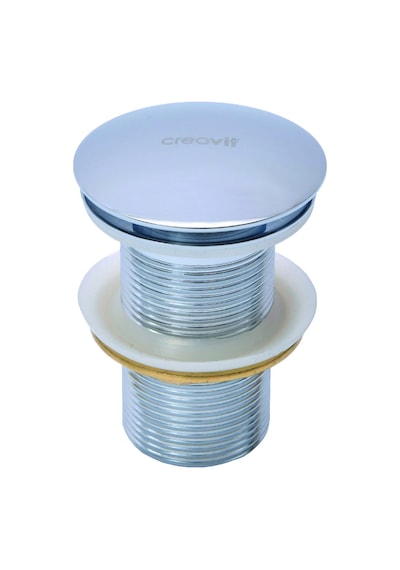 Creavit Lavabo Sifon Başlığı Pop-up Taşmasız Krom