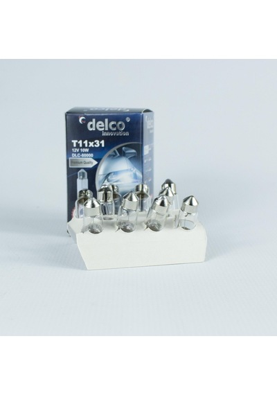 Delco U.s.a Sofit Ampul 31mm 12 Volt 10w T11x31 Halogen 10 Adet