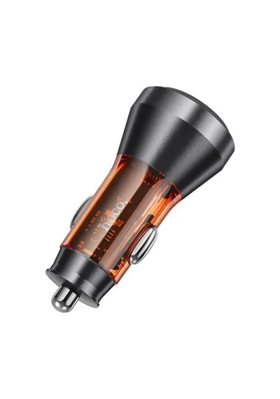 Hoco Nz12c Graceful Pd60w 2 Type-c Girişli Araç Çakmaklı Hızlı Şarj Turuncu