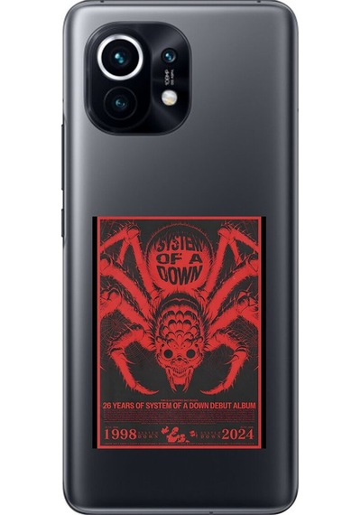 Xiaomi Mi 11 Uyumlu Şeffaf Kılıf System Of A Down Tasarımlı