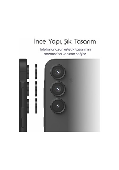 Samsung Galaxy A16 İçin Kolay Kurulum Aparatlı Kamera Lens Koruyucu 9h Temperli Cam Hd Görüntü Darbelere Karşı A16 Koruyucu Alüminyum Alaşım Çerçeve A16 Kamera Koruması Siyah