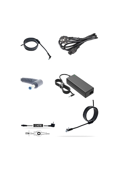 Notebook Adaptör - Hp Mavi Uç - Hp Omen 15-ek0001nt 3a693ea Muadili İle Uyumlu