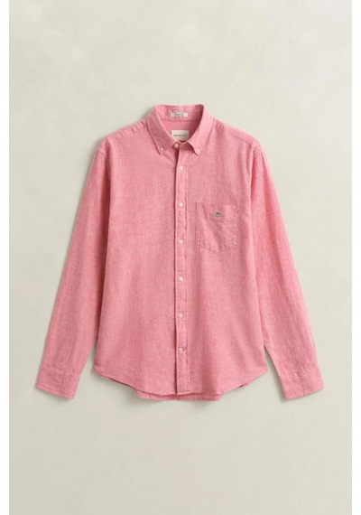 Gant Erkek Pembe Regular Fit Logolu Gömlek-15338