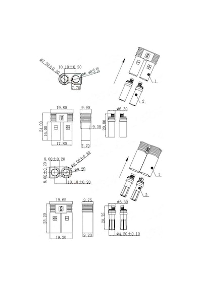 Robizstore Ec5 Dişi Erkek Konnektör Çifti 5Mm Altın Banana Tip 100A Rc Lipo