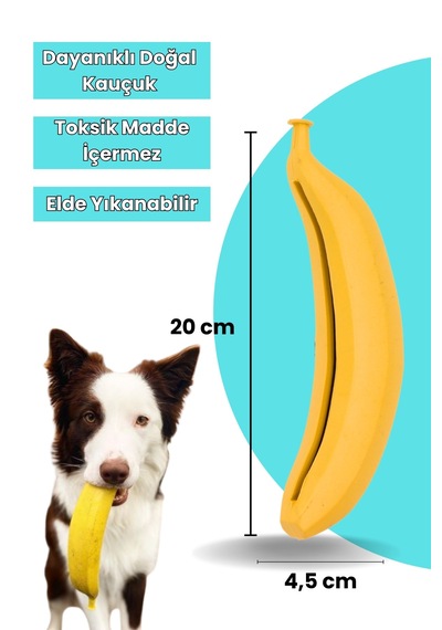 Havhav Kauçuk Muz Köpek Oyuncağı