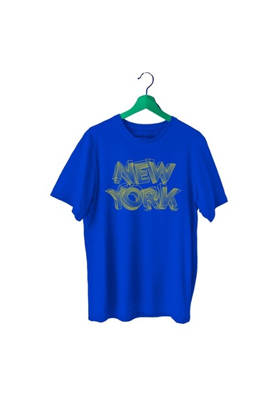 Bluu Newyorklite Sporcu T-Shirt Bisiklet Yaka (528819102)