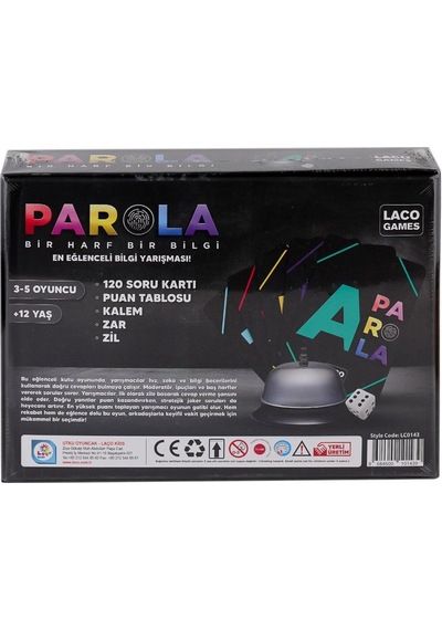 Lc0143 Parola En Eğlenceli Bilgi Oyunu -laçokids