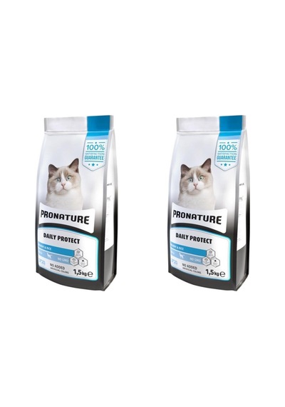Pronature Daily Protect Hamsili ve Pirinçli Yetişkin Kedi Maması 2 x 1500 G