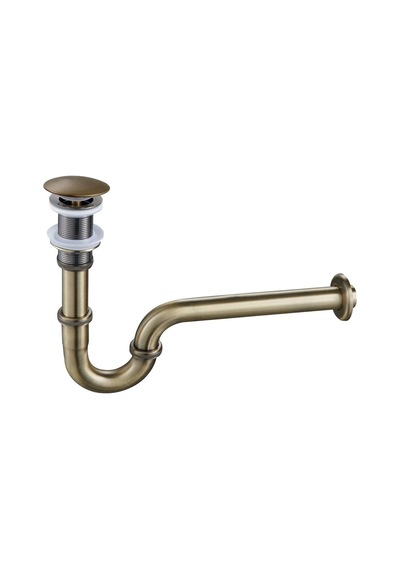 Fause Pop-up Basmalı Paslanmaz Çelik Metal Lavabo Sifonu Antik Eskitme Ksf101-a Antik