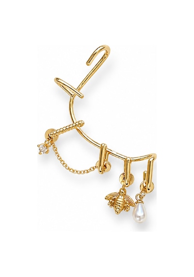 Çelik İncili Earcuff Gold 18067272
