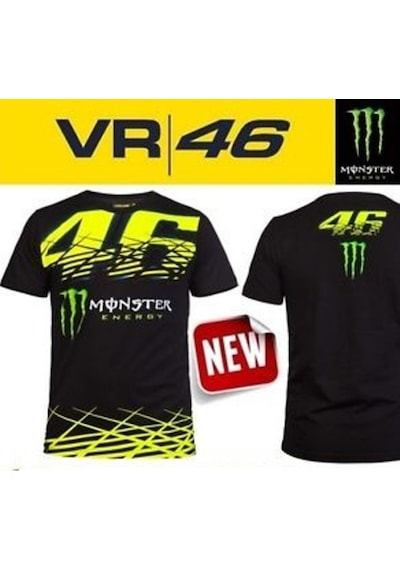 Yeni Vr46 Valentino Rossi Monster Energy Kısa Kol Tshirt al